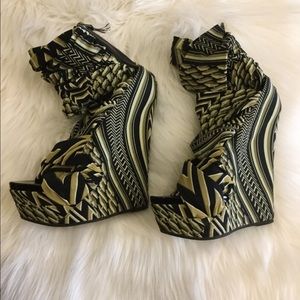 Givenchy Jersey pattern wedges